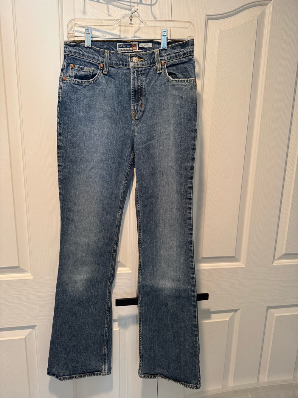 Old Navy Women's Midwash Blue Long Boot Cut Jeans